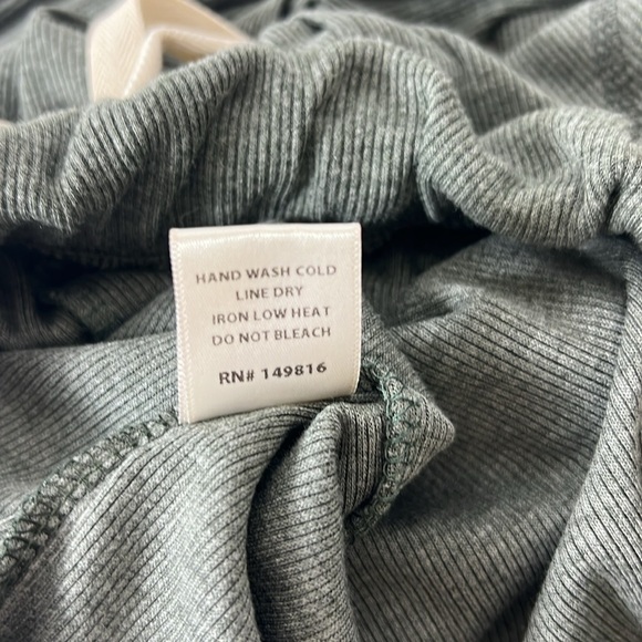 LBLC the Label Sz Small Marcy Jogger Pants Ribbed Olive/Gray - Picture 10 of 10